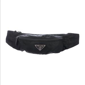 Prada Nylon Vela Waist Bag Black Women Size 25